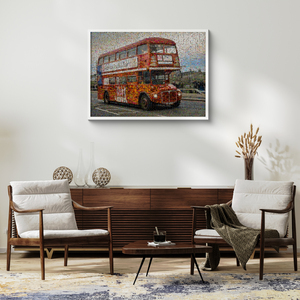 Create Your Custom London Bus Photo Mosaic - A Unique Memory Keepsake