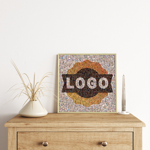 Corporate Photo Mosaic: Logo & Team Portraits