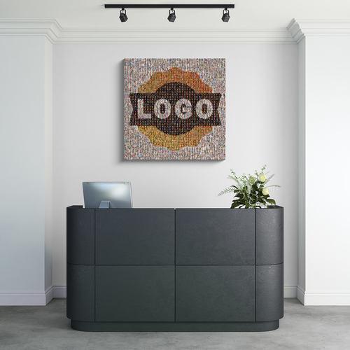 Corporate Photo Mosaic: Logo & Team Portraits