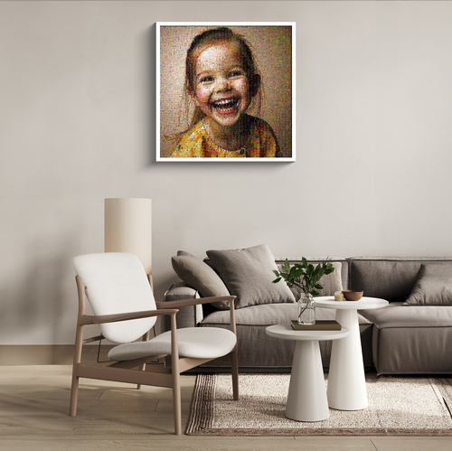 Custom Photo Mosaic from Children's Pictures