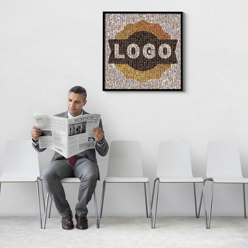 Corporate Photo Mosaic: Logo & Team Portraits