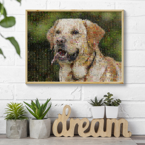 Create Your Custom Dog Photo Mosaic - Perfect Gift for Pet Lovers!