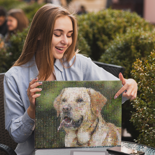 Create Your Custom Dog Photo Mosaic - Perfect Gift for Pet Lovers!