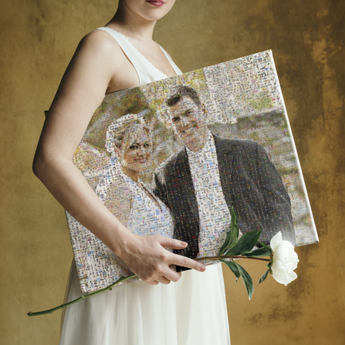 Create a Personalized Wedding Photo Mosaic Gift