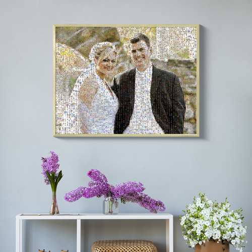 Create a Personalized Wedding Photo Mosaic Gift