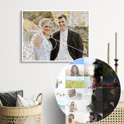 Create a Personalized Wedding Photo Mosaic Gift