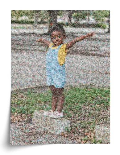 Custom Photo Mosaic from Children's Pictures