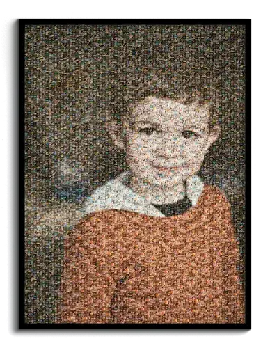 Custom Photo Mosaic from Children's Pictures