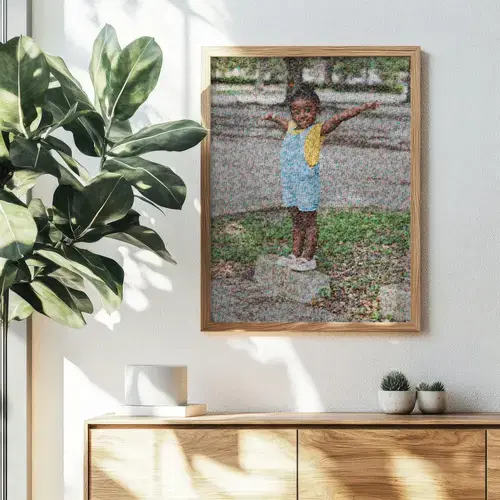Custom Photo Mosaic from Children's Pictures