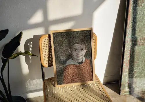 Custom Photo Mosaic from Children's Pictures