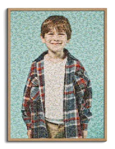 Custom Photo Mosaic from Children's Pictures