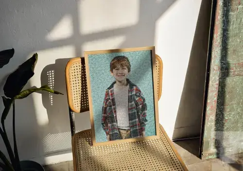 Custom Photo Mosaic from Children's Pictures