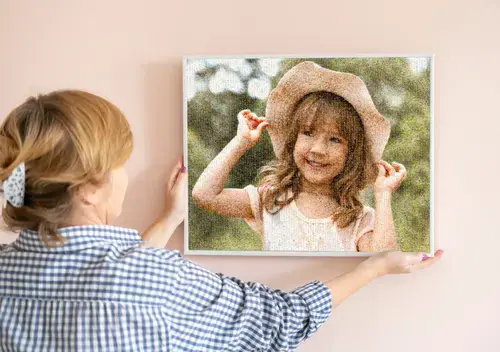 Custom Photo Mosaic from Children's Pictures