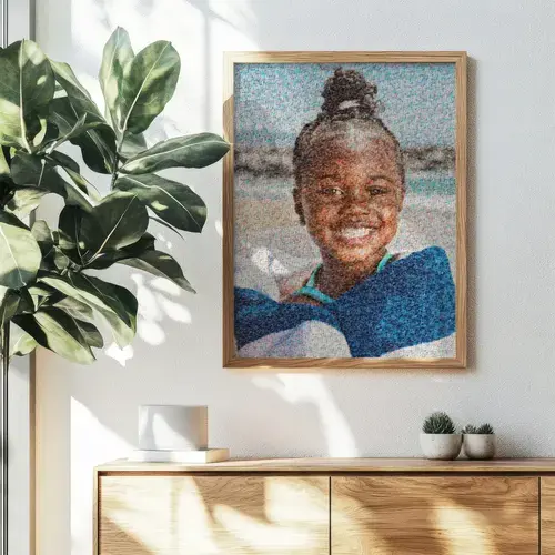 Custom Photo Mosaic from Children's Pictures