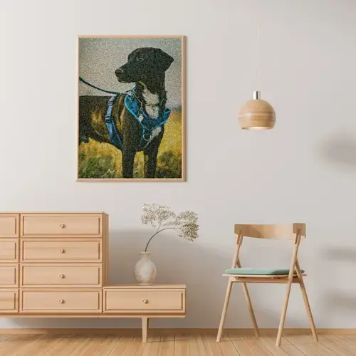 Custom Dog Photo Mosaic