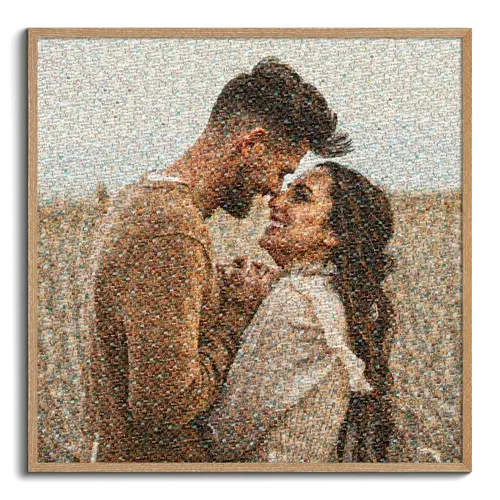 Custom Couple Photo Mosaic - Unique Gift Idea