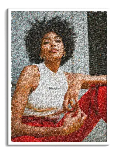 Custom Photo Mosaic Portrait Artwork