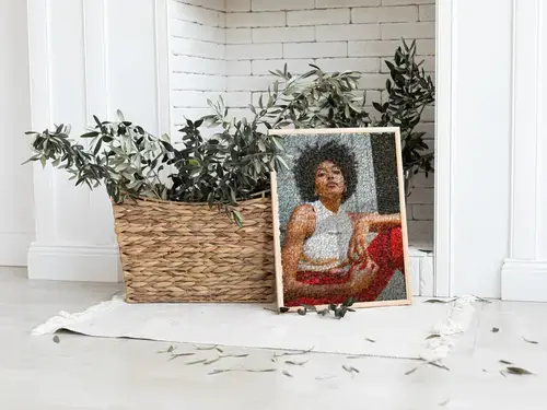 Custom Photo Mosaic Portrait Artwork
