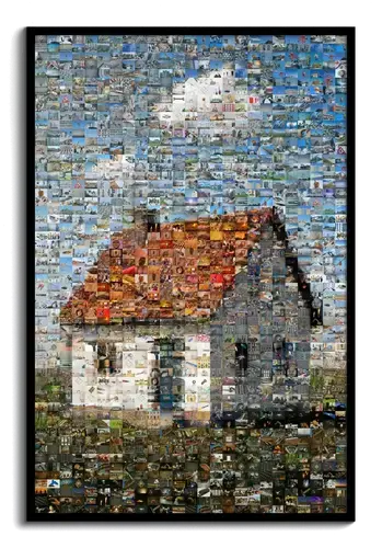 House Mosaic from Construction Photos