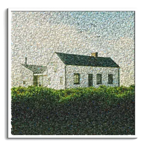 House Mosaic from Construction Photos