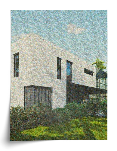 House Mosaic from Construction Photos