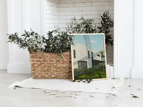 House Mosaic from Construction Photos