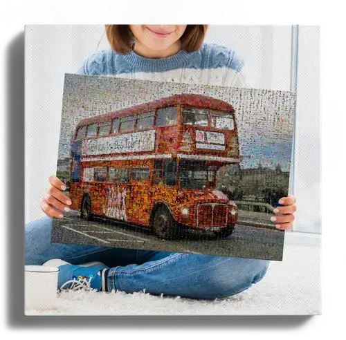 Create Your Custom London Bus Photo Mosaic - A Unique Memory Keepsake Create Your Custom London Bus Photo Mosaic - A Unique Memory Keepsake