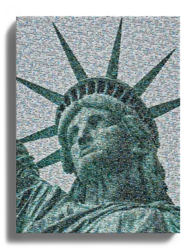 London Double-Decker Photo Mosaic