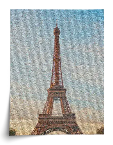 London Double-Decker Photo Mosaic