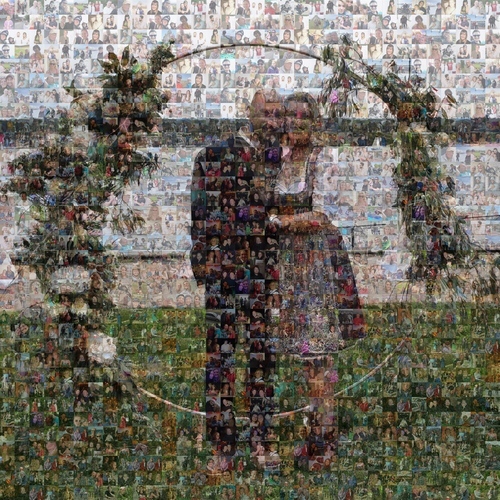 Customer Photo by Rainer for Review Print Photo Mosaic [Online] Dibond 100x100cm