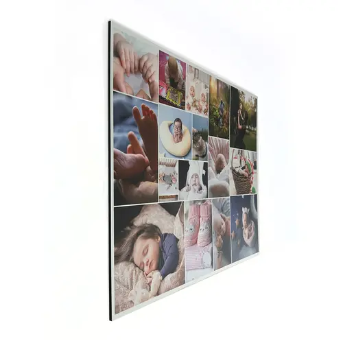 Photo collage on foam board: Full view